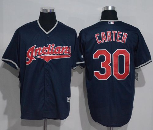 Indians #30 Joe Carter Navy Blue New Cool Base Stitched MLB Jersey Indians #30 Joe Carter Navy Blue New Cool Base Stitched MLB Jersey