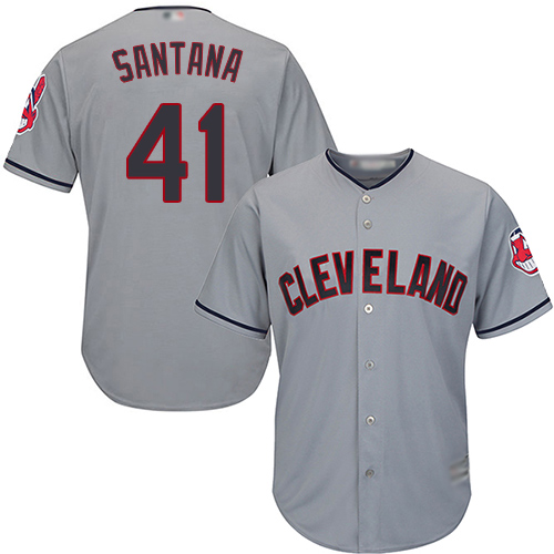 Indians #41 Carlos Santana Grey New Cool Base Stitched MLB Jersey Indians #41 Carlos Santana Grey New Cool Base Stitched MLB Jersey