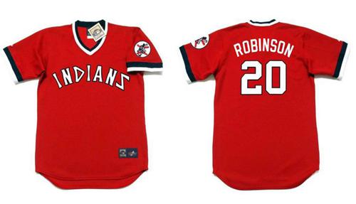 Indians #20 Eddie Robinson Red 1978 Turn Back The Clock Stitched MLB Jersey Indians #20 Eddie Robinson Red 1978 Turn Back The Clock Stitched MLB Jersey