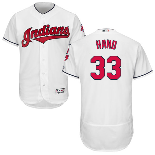 Indians #33 Brad Hand White Flexbase Authentic Collection Stitched MLB Jersey Indians #33 Brad Hand White Flexbase Authentic Collection Stitched MLB Jersey