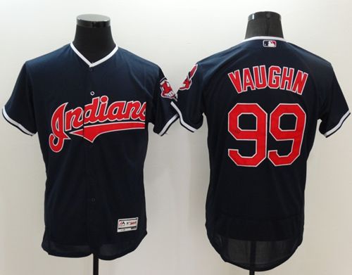 Indians #99 Ricky Vaughn Navy Blue Flexbase Authentic Collection Stitched MLB Jersey Indians #99 Ricky Vaughn Navy Blue Flexbase Authentic Collection Stitched MLB Jersey