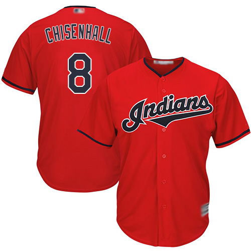 Indians #8 Lonnie Chisenhall Red New Cool Base Stitched MLB Jersey Indians #8 Lonnie Chisenhall Red New Cool Base Stitched MLB Jersey