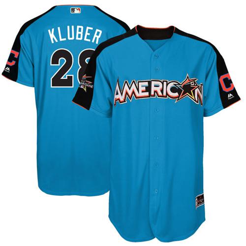 Indians #28 Corey Kluber Blue 2017 All-Star American League Stitched MLB Jersey Indians #28 Corey Kluber Blue 2017 All-Star American League Stitched MLB Jersey