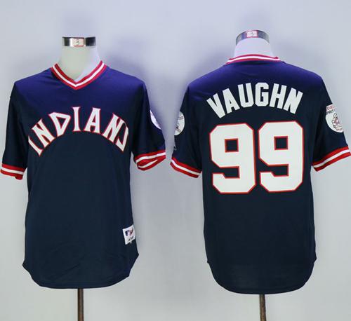 Indians #99 Ricky Vaughn Navy Blue 1976 Turn Back The Clock Stitched MLB Jersey Indians #99 Ricky Vaughn Navy Blue 1976 Turn Back The Clock Stitched MLB Jersey
