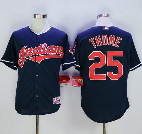 Indians #25 Jim Thome Navy Blue Cool Base Stitched MLB Jersey Indians #25 Jim Thome Navy Blue Cool Base Stitched MLB Jersey