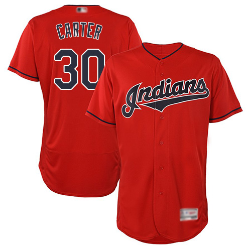 Indians #30 Joe Carter Red Flexbase Authentic Collection Stitched MLB Jersey Indians #30 Joe Carter Red Flexbase Authentic Collection Stitched MLB Jersey