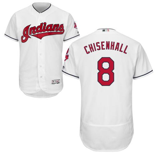 Indians #8 Lonnie Chisenhall White Flexbase Authentic Collection Stitched MLB Jersey Indians #8 Lonnie Chisenhall White Flexbase Authentic Collection Stitched MLB Jersey