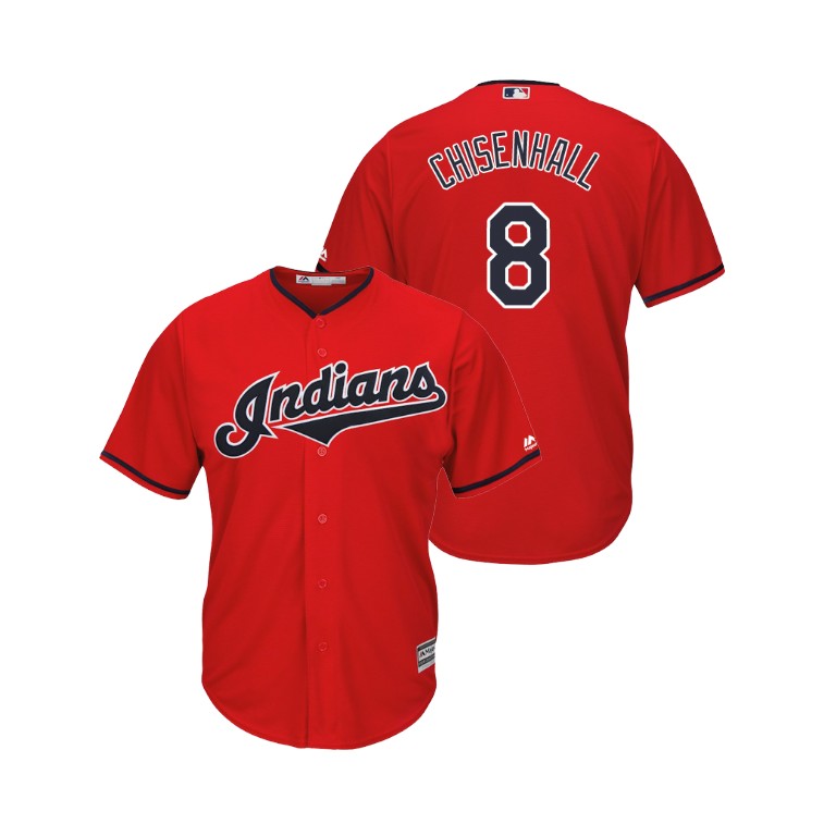 Indians #8 Lonnie Chisenhall Scarlet Alternate 2019 Cool Base Stitched MLB Jersey Indians #8 Lonnie Chisenhall Scarlet Alternate 2019 Cool Base Stitched MLB Jersey