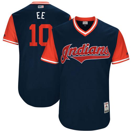 Indians #10 Edwin Encarnacion Navy "EE" Players Weekend Authentic Stitched MLB Jersey Indians #10 Edwin Encarnacion Navy "EE" Players Weekend Authentic Stitched MLB Jersey