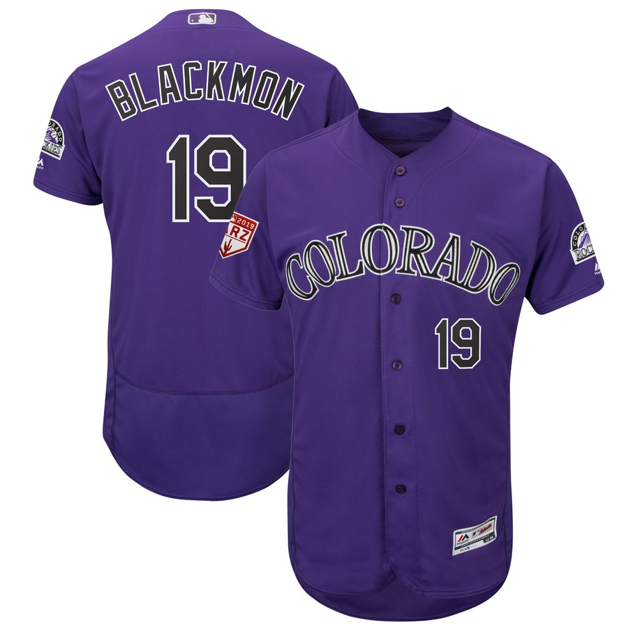 Rockies #19 Charlie Blackmon Purple 2019 Spring Training Flex Base Stitched MLB Jersey Rockies #19 Charlie Blackmon Purple 2019 Spring Training Flex Base Stitched MLB Jersey