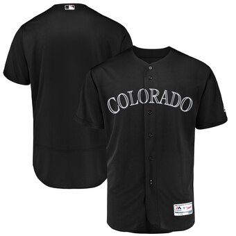 Colorado Rockies Blank Majestic 2019 Players' Weekend Flex Base Authentic Team Jersey Black