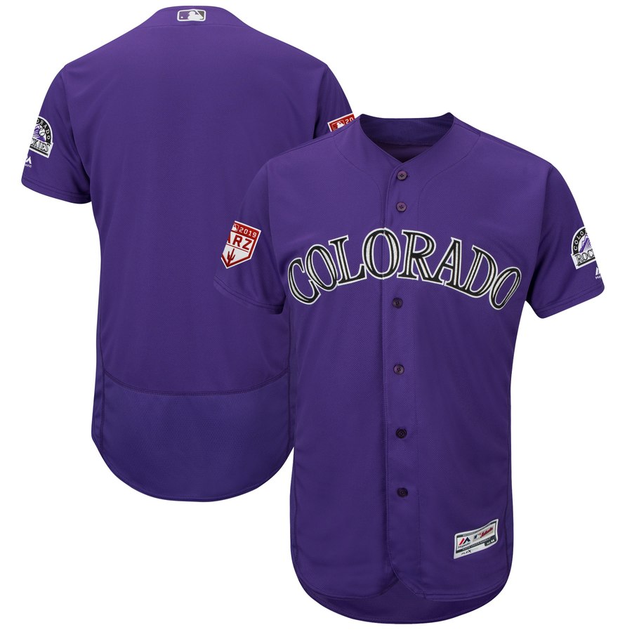Rockies Blank Purple 2019 Spring Training Flex Base Stitched MLB Jersey Rockies Blank Purple 2019 Spring Training Flex Base Stitched MLB Jersey