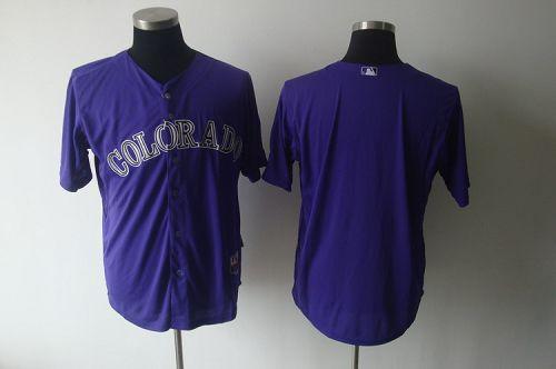 Rockies Blank Purple Cool Base Stitched MLB Jersey Rockies Blank Purple Cool Base Stitched MLB Jersey