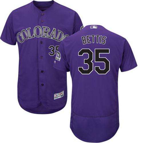Rockies #35 Chad Bettis Purple Flexbase Authentic Collection Stitched MLB Jersey Rockies #35 Chad Bettis Purple Flexbase Authentic Collection Stitched MLB Jersey