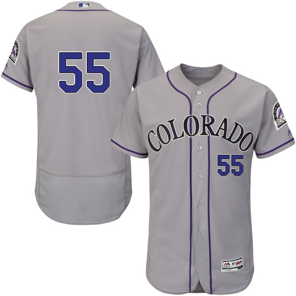 Rockies #55 Jon Gray Grey Flexbase Authentic Collection Stitched MLB Jersey Rockies #55 Jon Gray Grey Flexbase Authentic Collection Stitched MLB Jersey