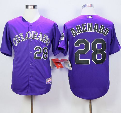 Rockies #28 Nolan Arenado Purple Cool Base Stitched MLB Jersey Rockies #28 Nolan Arenado Purple Cool Base Stitched MLB Jersey