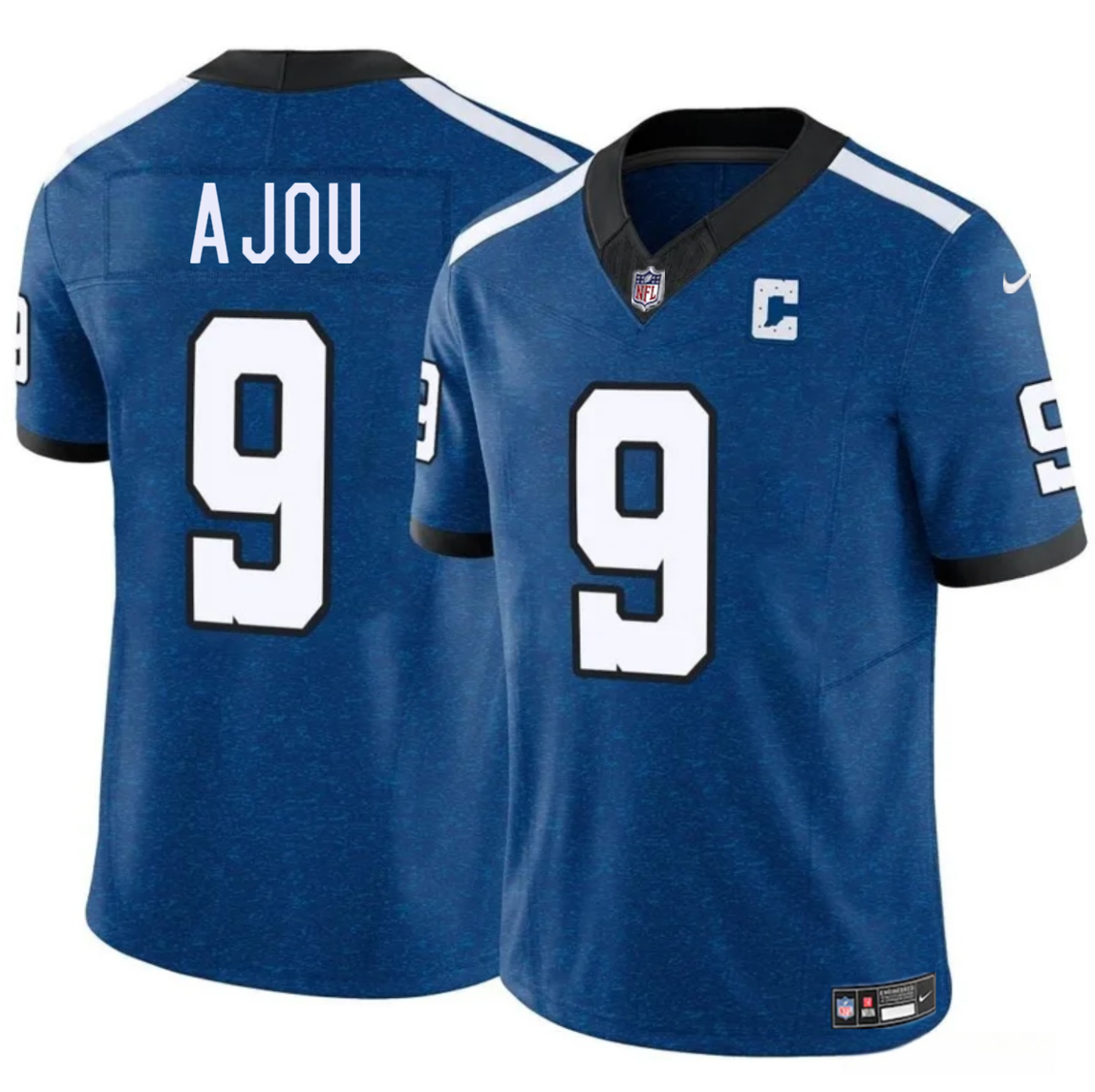 Men's Indianapolis Colts #9 Ajou Ajou Blue 2025 F.U.S.E. Throwback Vapor Limited Stitched Football Jersey Men's Indianapolis Colts #9 Ajou Ajou Blue 2025 F.U.S.E. Throwback Vapor Limited Stitched Football Jersey