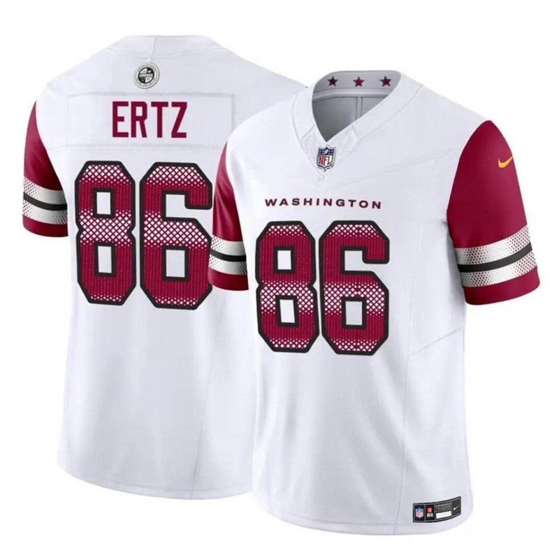 Men's Washington Commanders #86 Zach Ertz White 2023 F.U.S.E. Vapor Limited Stitched Football Jersey Men's Washington Commanders #86 Zach Ertz White 2023 F.U.S.E. Vapor Limited Stitched Football Jersey