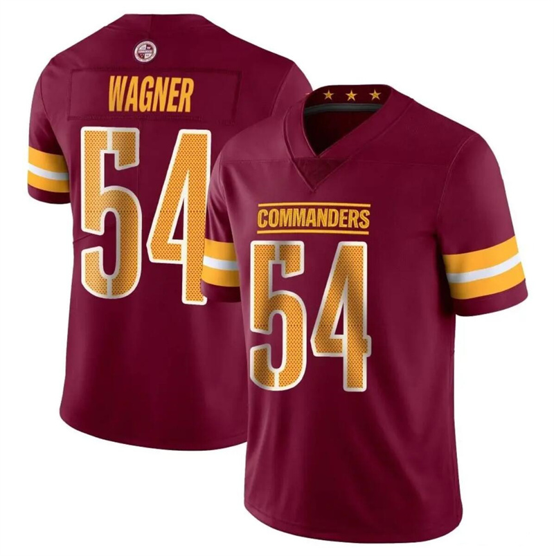 Men's Washington Commanders #54 Bobby Wagner Burgundy Vapor Limited Stitched Football Jersey Men's Washington Commanders #54 Bobby Wagner Burgundy Vapor Limited Stitched Football Jersey