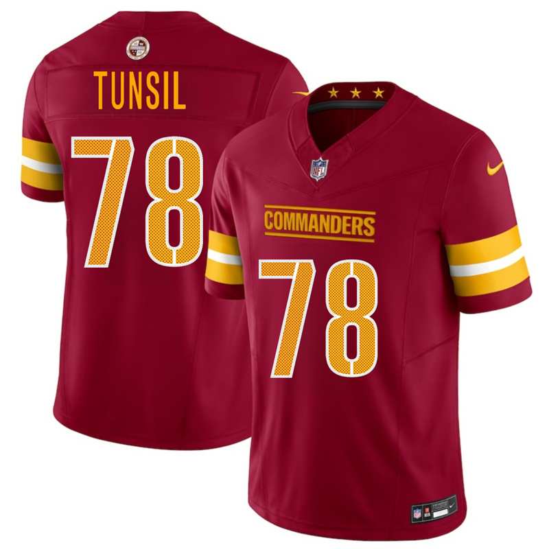 Men's Washington Commanders #78 Laremy Tunsil Burgundy 2025 F.U.S.E. Vapor Limited Stitched Football Jersey Men's Washington Commanders #78 Laremy Tunsil Burgundy 2025 F.U.S.E. Vapor Limited Stitched Football Jersey