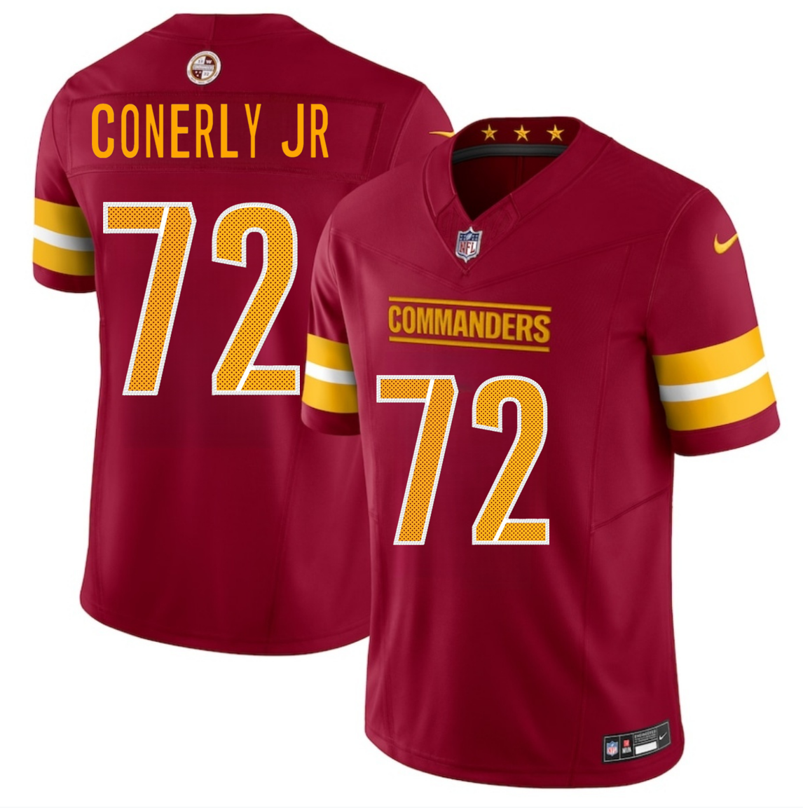 Men's Washington Commanders Josh Conerly Jr Burgundy 2025 Draft F.U.S.E. Vapor Limited Stitched Football Jersey Men's Washington Commanders Josh Conerly Jr Burgundy 2025 Draft F.U.S.E. Vapor Limited Stitched Football Jersey