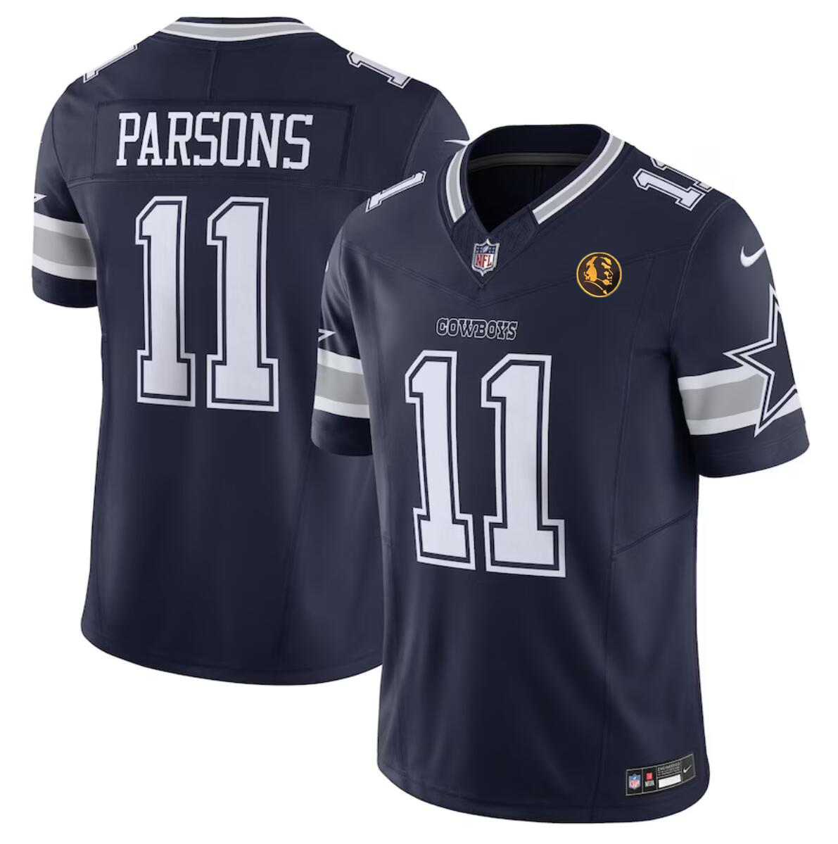 Men's Dallas Cowboys #11 Micah Parsons Navy 2023 F.U.S.E. With John Madden Patch Vapor Limited Stitched Football Jersey Men's Dallas Cowboys #11 Micah Parsons Navy 2023 F.U.S.E. With John Madden Patch Vapor Limited Stitched Football Jersey