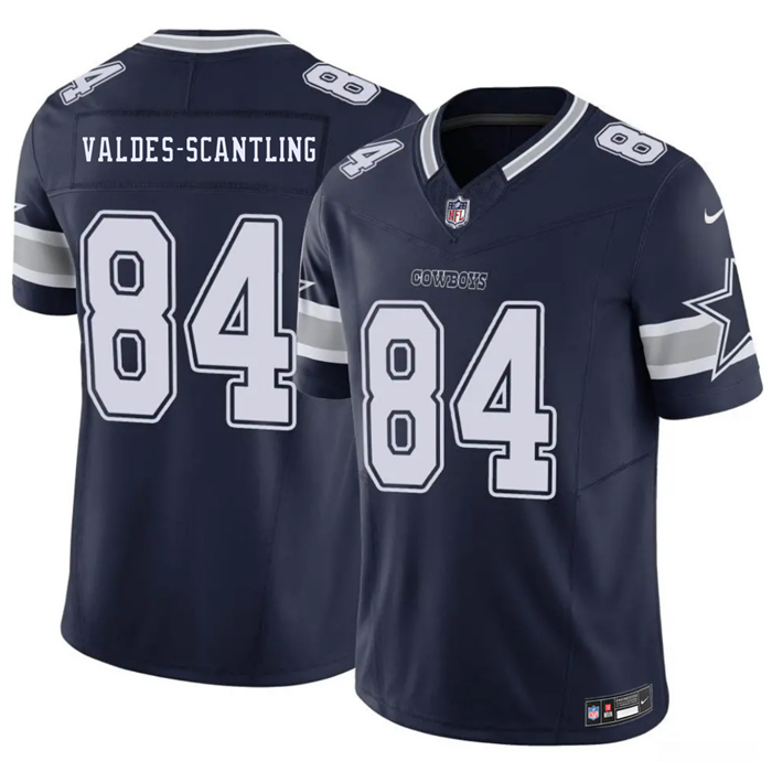 Men's Dallas Cowboys #84 Marquez Valdes-Scantling Navy 2026 F.U.S.E Vapor Untouchable Limited Stitched Football Jersey