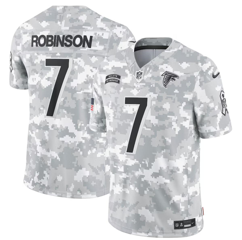 Women's Atlanta Falcons Active Player Custom 2024 Arctic Camo Salute to Service Limited Stitched Football Jersey
