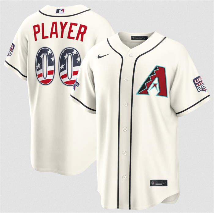Men's Arizona Diamondbacks Active Player Custom White 2026 All-Star Edition Stars & Stripes Stadium Pick-A-Player Stitched Baseball Jersey