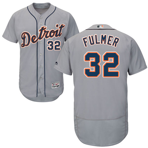 Tigers #32 Michael Fulmer Grey Flexbase Authentic Collection Stitched MLB Jersey Tigers #32 Michael Fulmer Grey Flexbase Authentic Collection Stitched MLB Jersey
