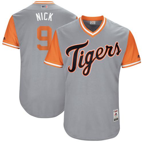 Tigers #9 Nick Castellanos Gray "Nick" Players Weekend Authentic Stitched MLB Jersey Tigers #9 Nick Castellanos Gray "Nick" Players Weekend Authentic Stitched MLB Jersey