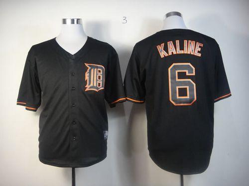 Tigers #6 Al Kaline Black Fashion Stitched MLB Jersey Tigers #6 Al Kaline Black Fashion Stitched MLB Jersey