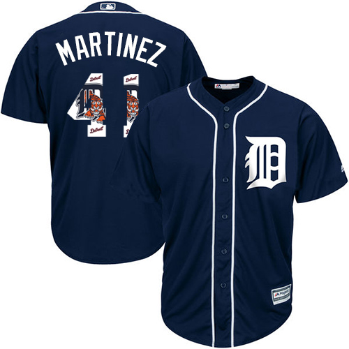 Tigers #41 Victor Martinez Navy Blue Team Logo Fashion Stitched MLB Jersey Tigers #41 Victor Martinez Navy Blue Team Logo Fashion Stitched MLB Jersey