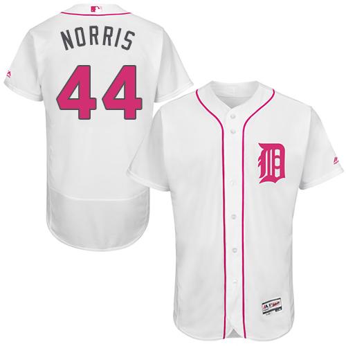 Tigers #44 Daniel Norris White Flexbase Authentic Collection Mother's Day Stitched MLB Jersey