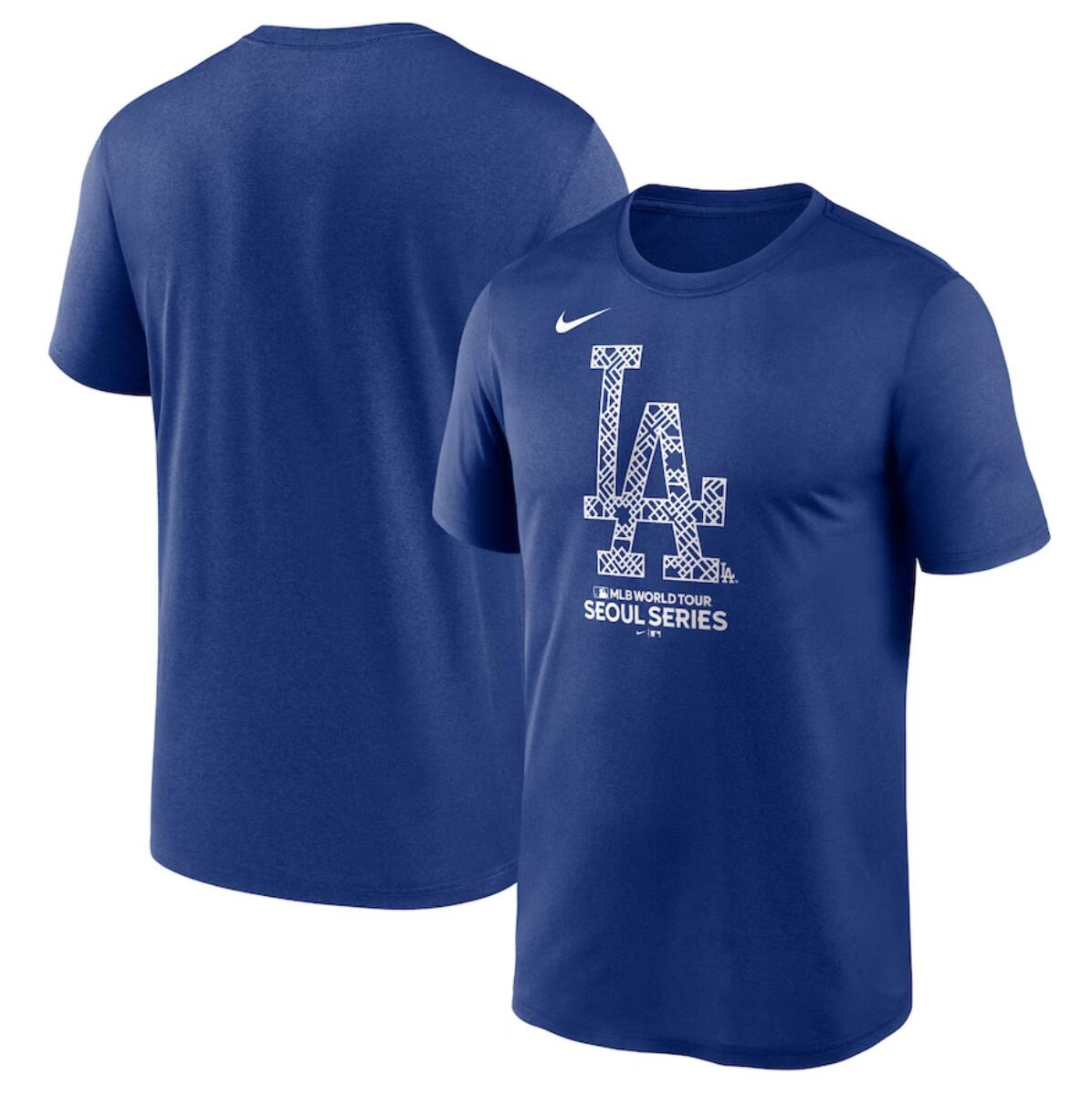 Men's Los Angeles Dodgers Royal 2024 World Tour Seoul Series T-Shirt Men's Los Angeles Dodgers Royal 2024 World Tour Seoul Series T-Shirt