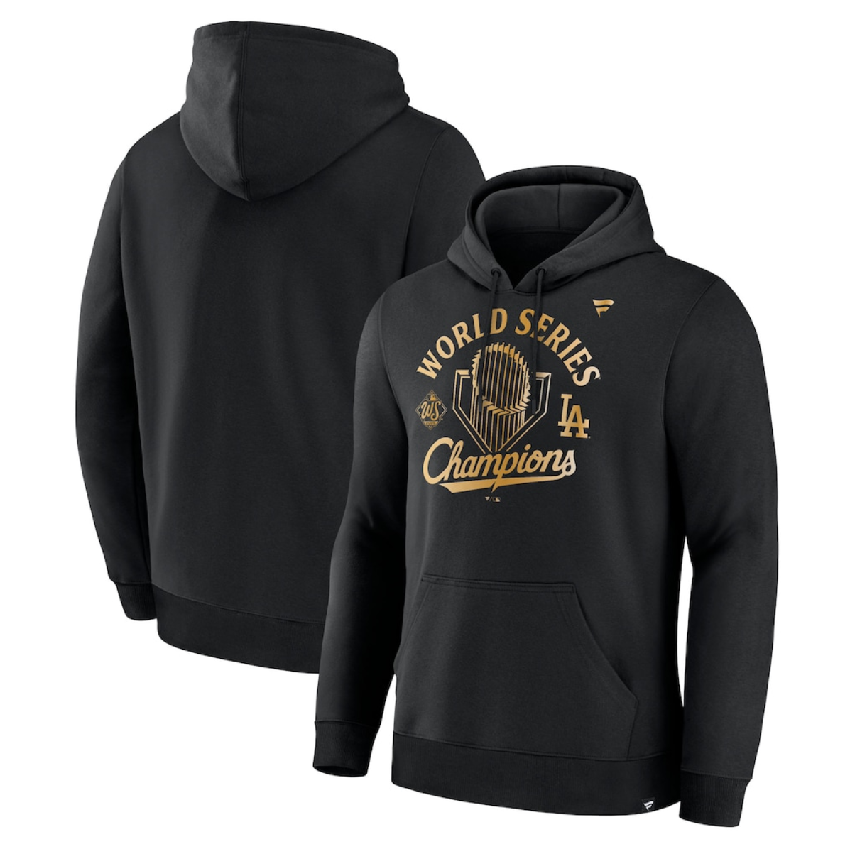 Men's Los Angeles Dodgers Black 2025 World Series Champions Locker Room Parade Hoodie Men's Los Angeles Dodgers Black 2025 World Series Champions Locker Room Parade Hoodie