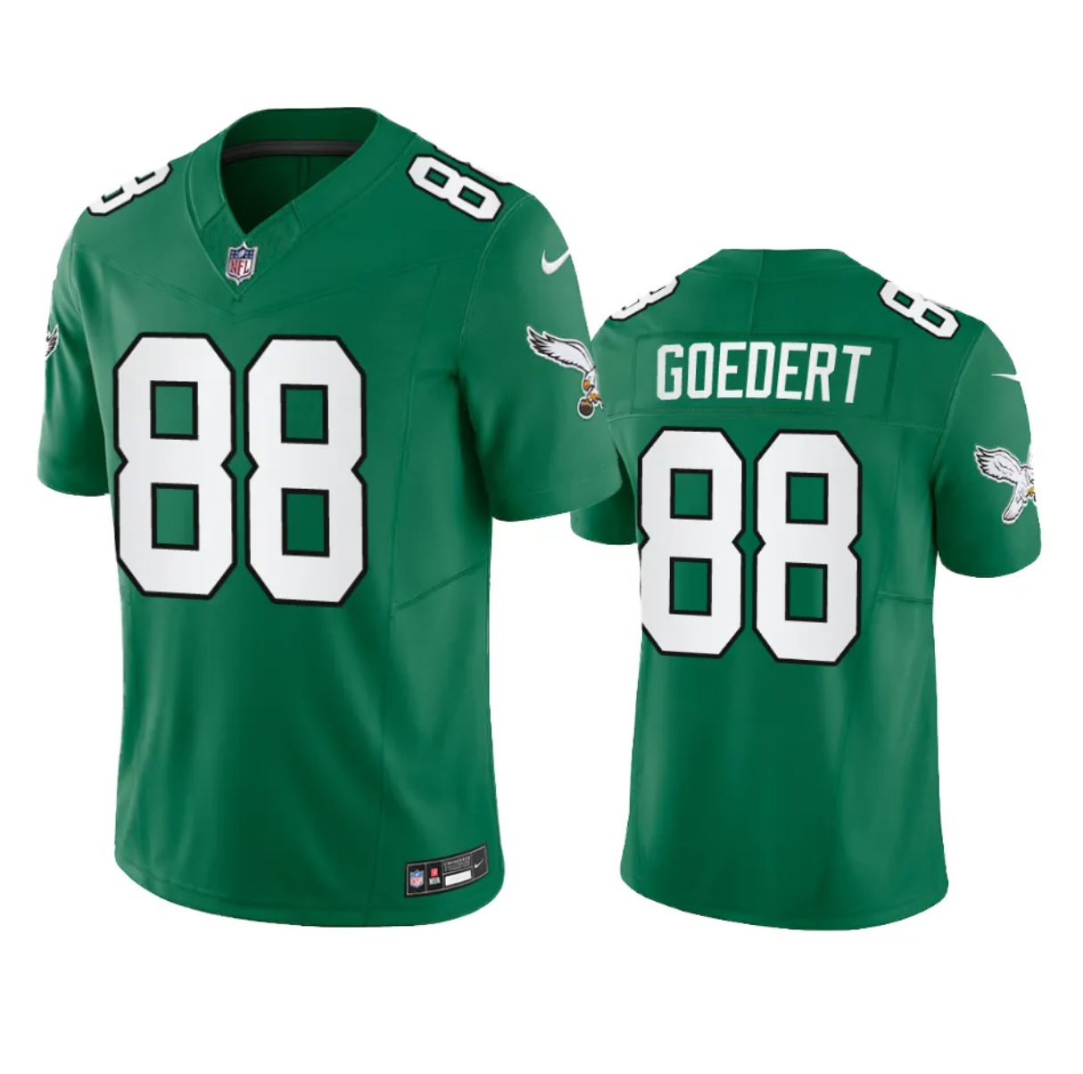 Men's Philadelphia Eagles #88 Dallas Goedert Green 2023 F.U.S.E. Vapor Untouchable Stitched Football Jersey Men's Philadelphia Eagles #88 Dallas Goedert Green 2023 F.U.S.E. Vapor Untouchable Stitched Football Jersey