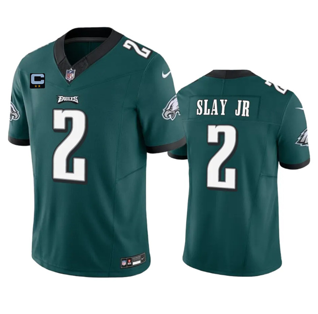 Men's Philadelphia Eagles #2 Darius Slay JR Green 2023 F.U.S.E. With 2-Star C Patch Vapor Untouchable Limited Stitched Football Jersey Men's Philadelphia Eagles #2 Darius Slay JR Green 2023 F.U.S.E. With 2-Star C Patch Vapor Untouchable Limited Stitched Football Jersey