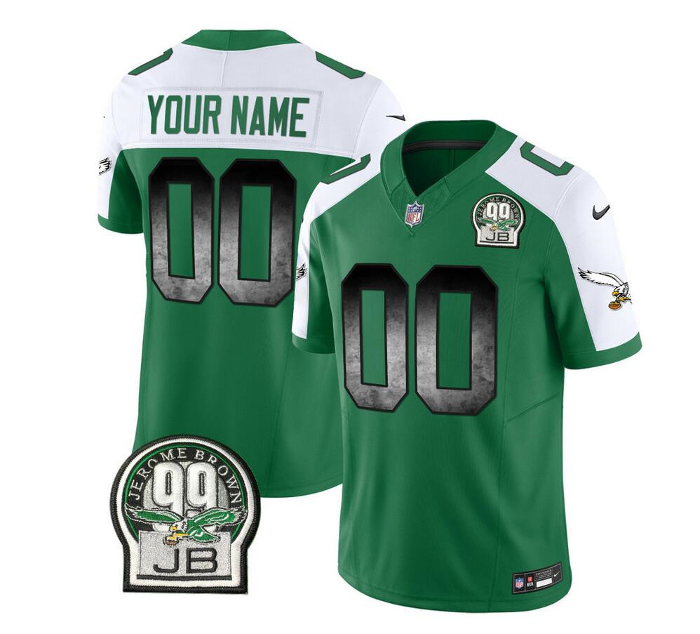 Men's Philadelphia Eagles Active Player Custom Green/White 2023 F.U.S.E. Throwback Vapor Untouchable Limited Stitched Football Jersey Men's Philadelphia Eagles Active Player Custom Green/White 2023 F.U.S.E. Throwback Vapor Untouchable Limited Stitched Football Jersey