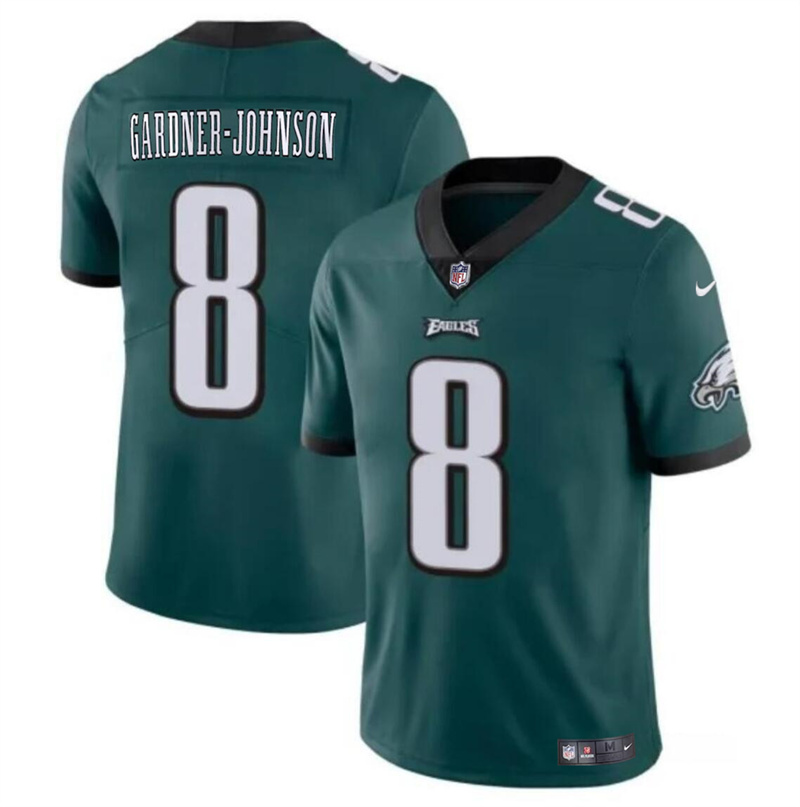 Men's Philadelphia Eagles #8 Chauncey Gardner-Johnson Green Vapor Untouchable Limited Stitched Football Jersey Men's Philadelphia Eagles #8 Chauncey Gardner-Johnson Green Vapor Untouchable Limited Stitched Football Jersey