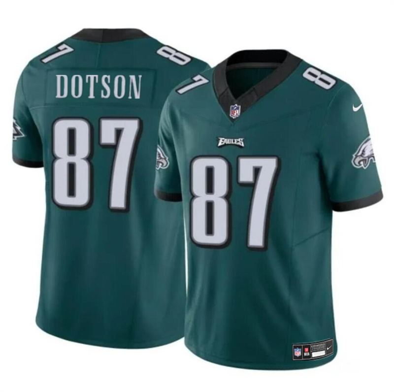 Men's Philadelphia Eagles #87 Jahan Dotson Green F.U.S.E Vapor Untouchable Limited Stitched Football Jersey Men's Philadelphia Eagles #87 Jahan Dotson Green F.U.S.E Vapor Untouchable Limited Stitched Football Jersey