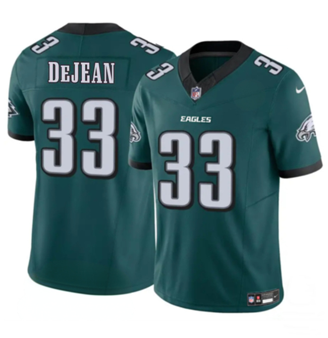Men's Philadelphia Eagles #33 Cooper DeJean Green 2024 New F.U.S.E. Vapor Untouchable Limited Stitched Football Jersey