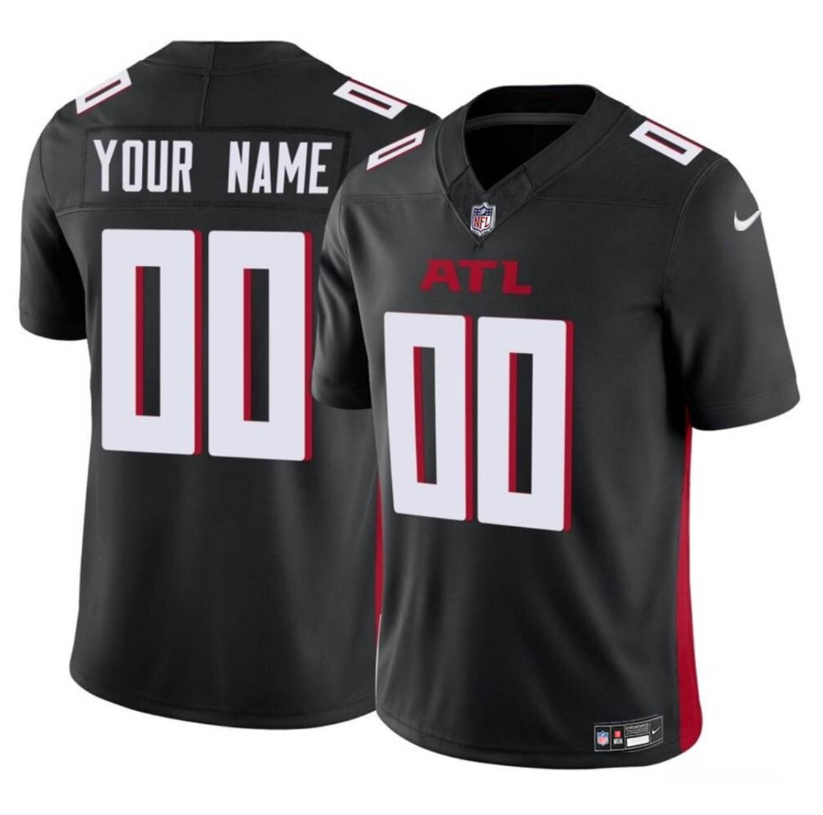 Women's Atlanta Falcons Active Player Custom Black 2023 F.U.S.E Vapor Limited Stitched Football Jersey Women's Atlanta Falcons Active Player Custom Black 2023 F.U.S.E Vapor Limited Stitched Football Jersey