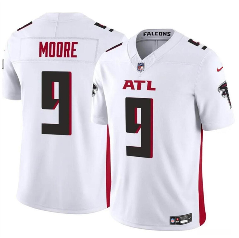 Men's Atlanta Falcons #9 Rondale Moore White 2023 F.U.S.E Vapor Untouchable Limited Stitched Football Jersey Men's Atlanta Falcons #9 Rondale Moore White 2023 F.U.S.E Vapor Untouchable Limited Stitched Football Jersey