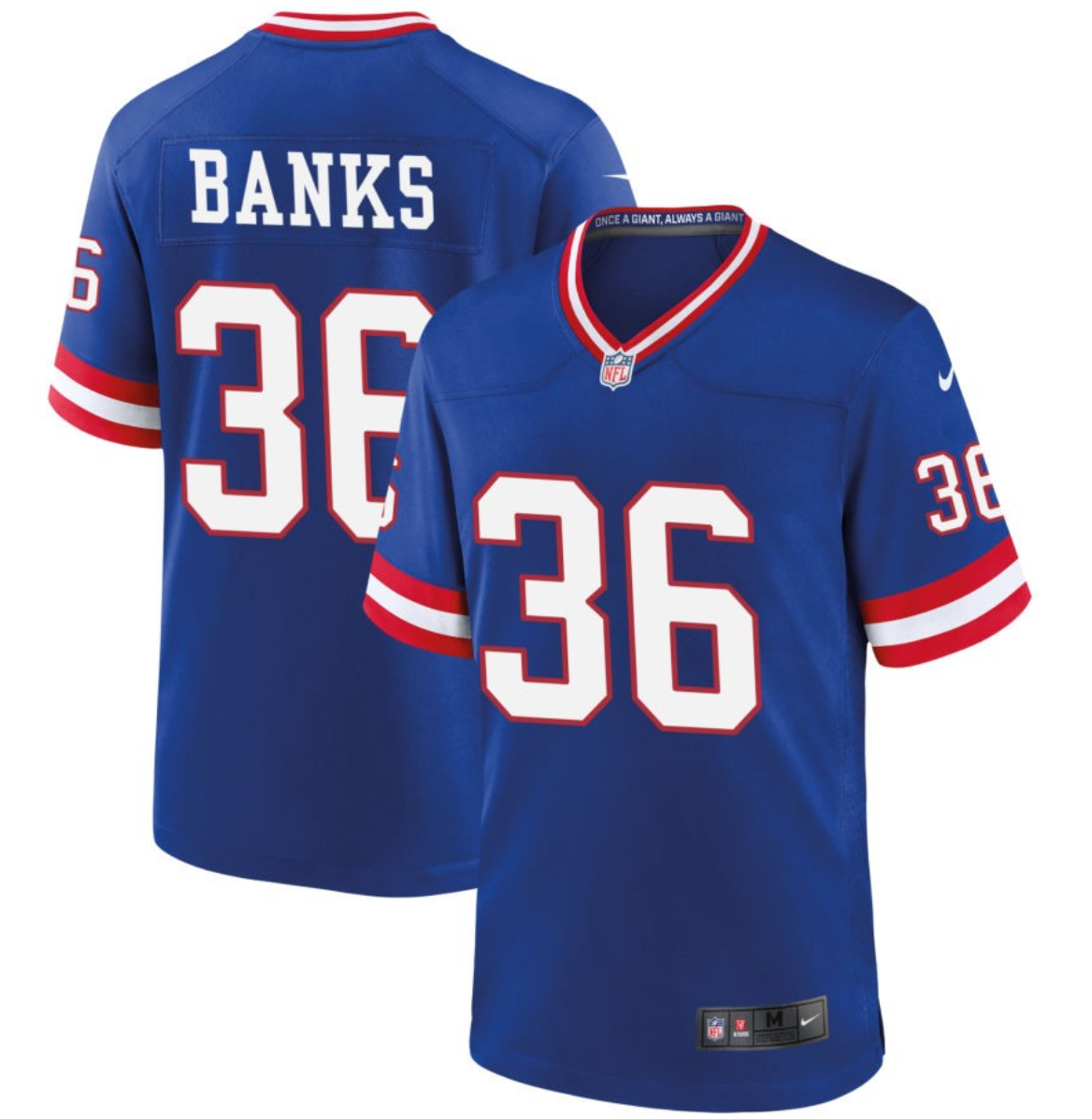 Men's New York Giants #36 Deonte Banks Royal Classic 2023 Draft Stitched Game Jersey Men's New York Giants #36 Deonte Banks Royal Classic 2023 Draft Stitched Game Jersey