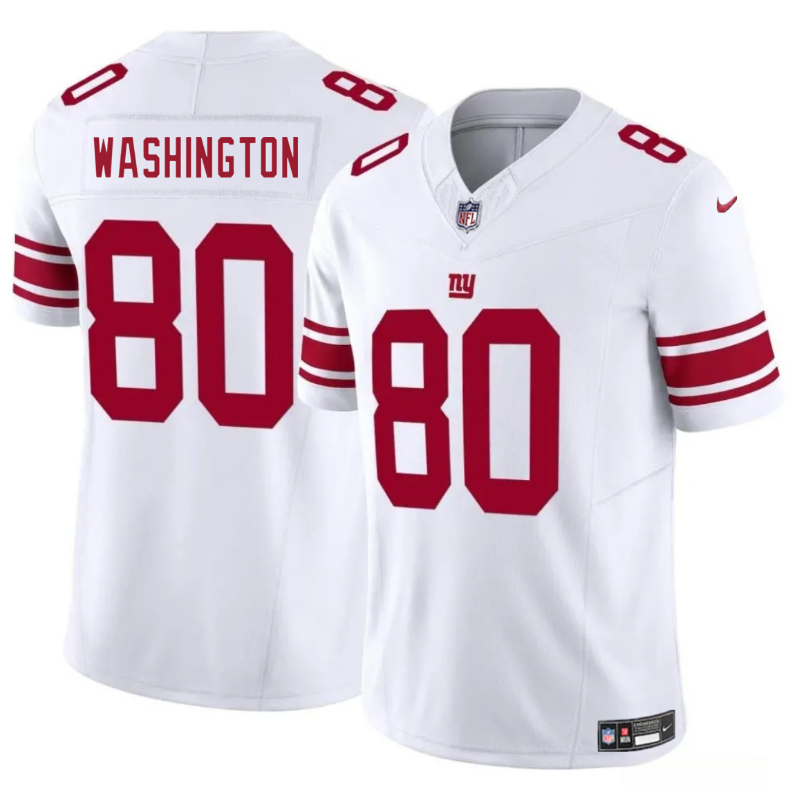 Men's New York Giants #80 Montrell Washington White 2025 F.U.S.E. Vapor Untouchable Limited Stitched Jersey Men's New York Giants #80 Montrell Washington White 2025 F.U.S.E. Vapor Untouchable Limited Stitched Jersey