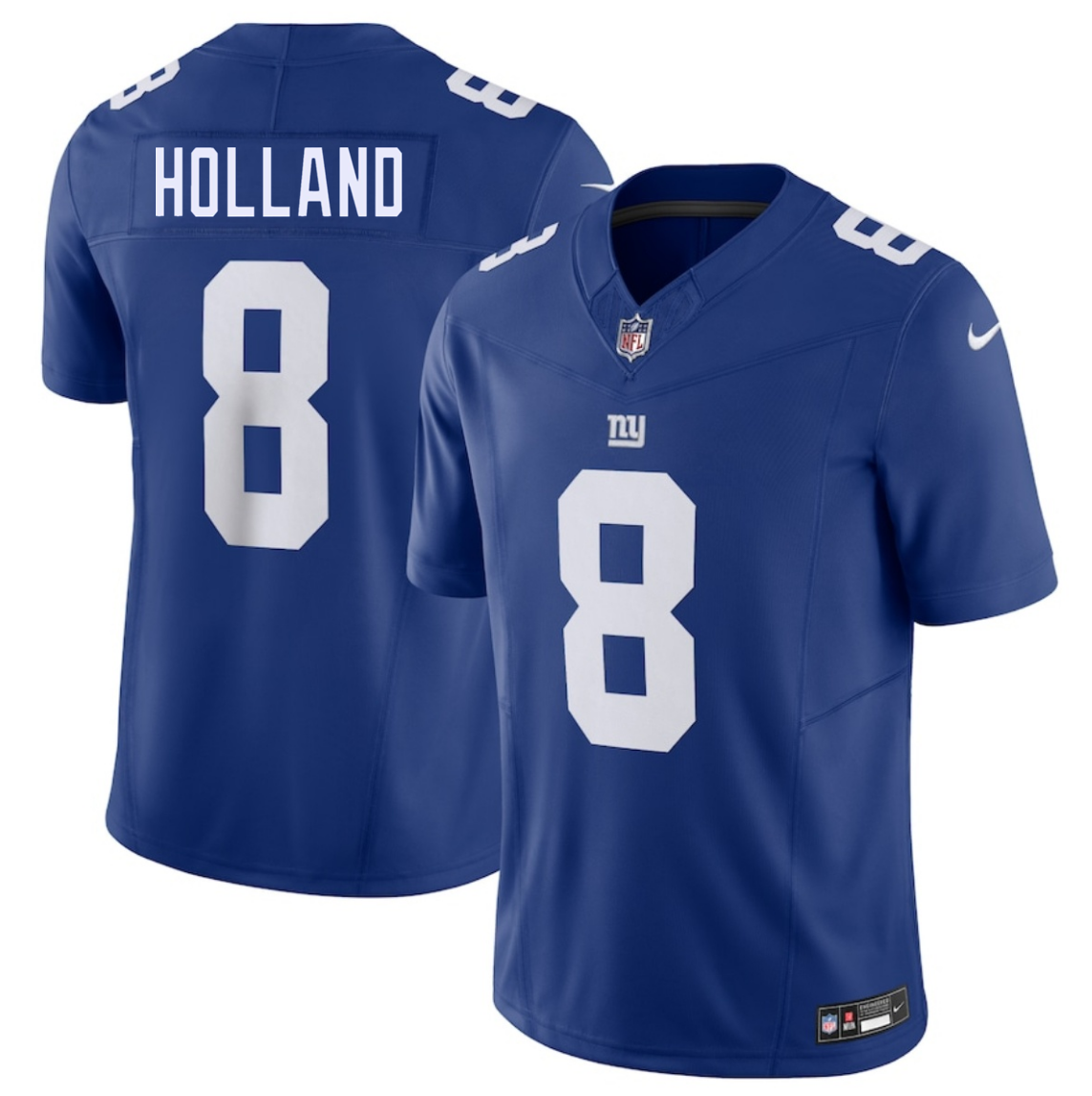 Men's New York Giants #8 Jevon Holland Blue 2025 F.U.S.E. Vapor Untouchable Limited Stitched Jersey Men's New York Giants #8 Jevon Holland Blue 2025 F.U.S.E. Vapor Untouchable Limited Stitched Jersey
