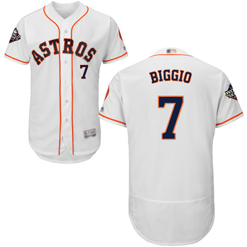 Astros #7 Craig Biggio White Flexbase Authentic Collection 2019 World Series Bound Stitched MLB Jersey Astros #7 Craig Biggio White Flexbase Authentic Collection 2019 World Series Bound Stitched MLB Jersey