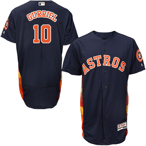 Astros #10 Yuli Gurriel Navy Blue Flexbase Authentic Collection Stitched MLB Jersey Astros #10 Yuli Gurriel Navy Blue Flexbase Authentic Collection Stitched MLB Jersey