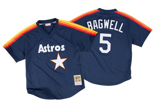 Mitchell And Ness 1991 Astros #5 Jeff Bagwell Navy Blue Throwback Stitched MLB Jersey Mitchell And Ness 1991 Astros #5 Jeff Bagwell Navy Blue Throwback Stitched MLB Jersey